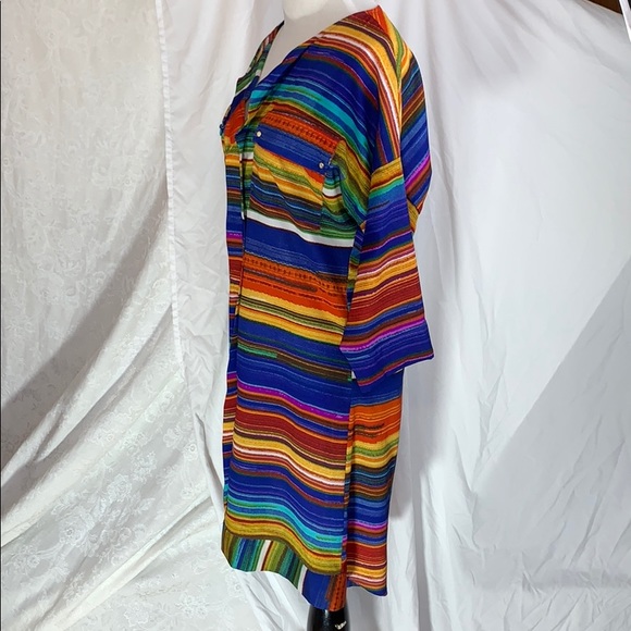 ✓ T-bags Los Angeles EUC dress striped small blue - Picture 5 of 16